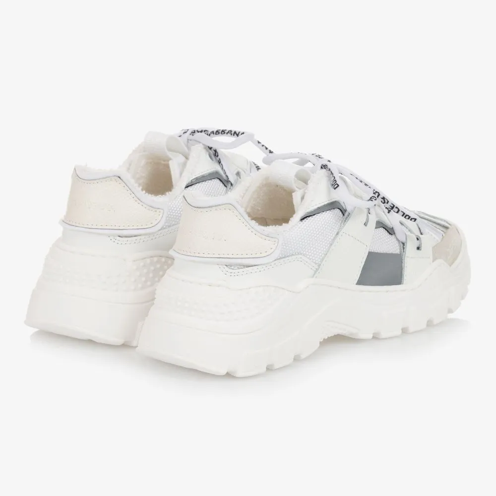 White & Grey Space Trainers