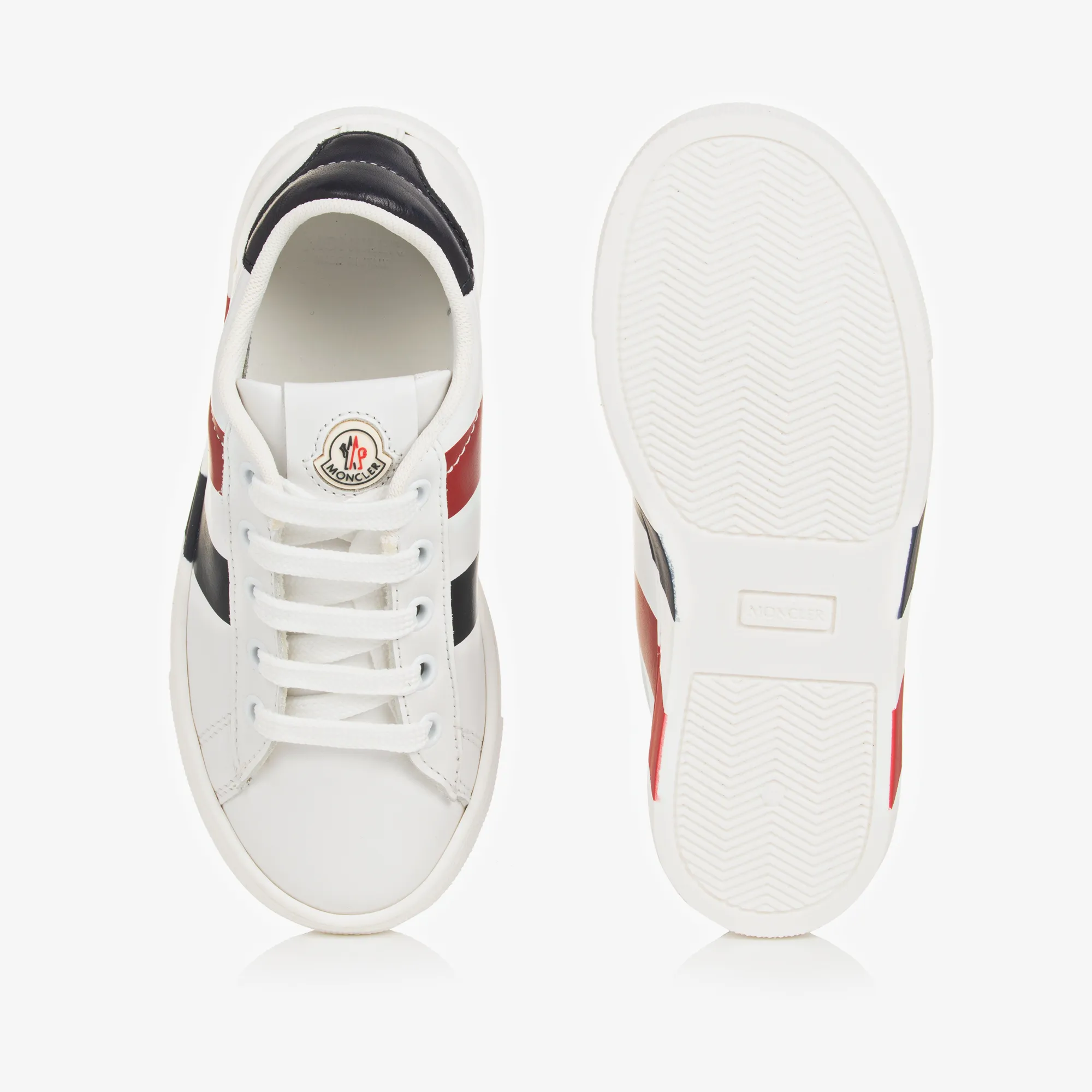 White Leather Logo Trainers