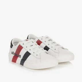 White Leather Logo Trainers