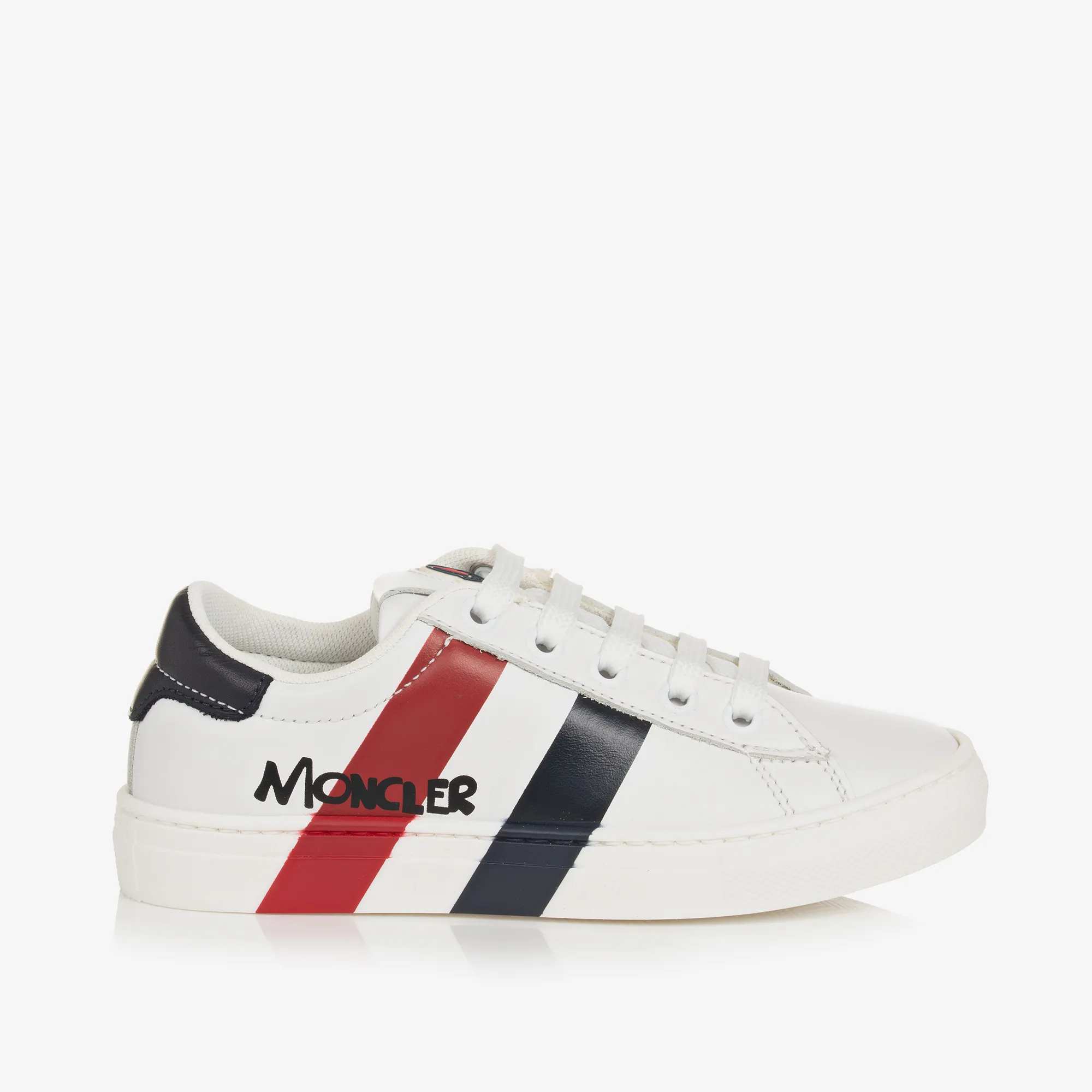 White Leather Logo Trainers