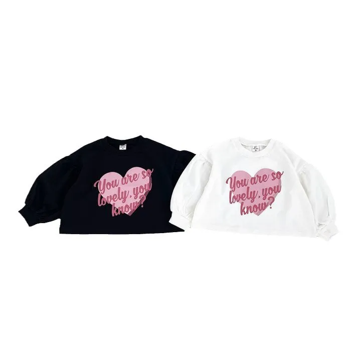 Wholesale Baby Girls Love Heart Letter Tops 231130137