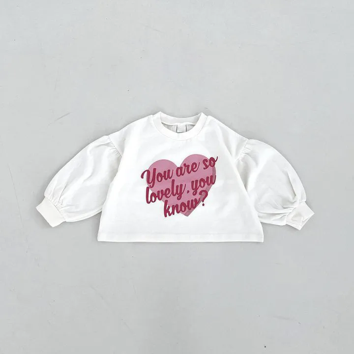 Wholesale Baby Girls Love Heart Letter Tops 231130137