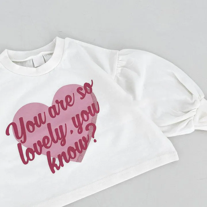 Wholesale Baby Girls Love Heart Letter Tops 231130137