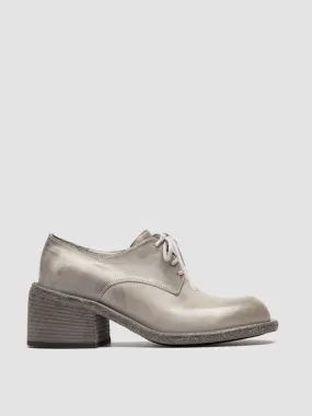 WILDS 001 - Grey Leather Derby Shoes