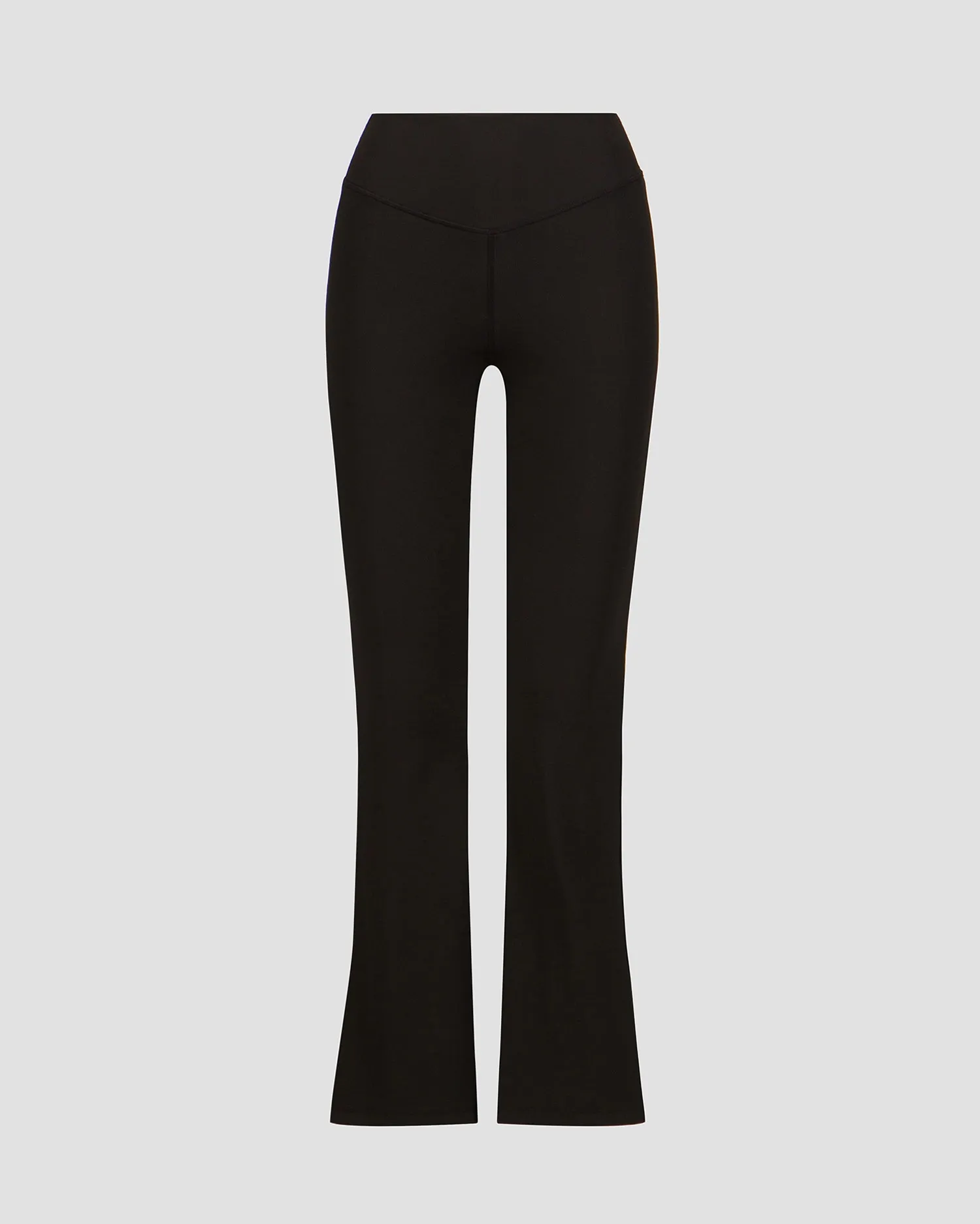 Women's black trousers The Upside Ribbed Florence Flare usw323153-black