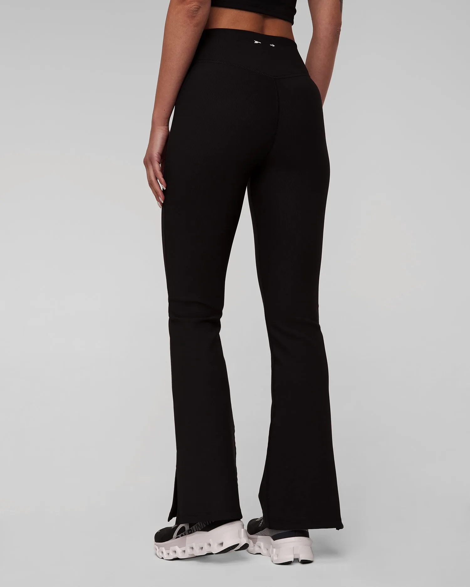 Women's black trousers The Upside Ribbed Florence Flare usw323153-black