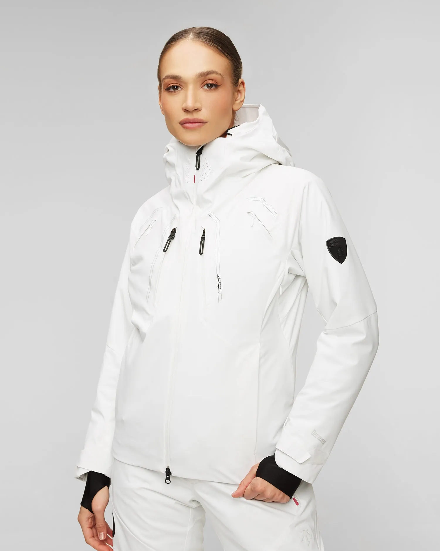 Women's Ski Jacket Descente x Lamborghini Streamline Insulated Jacket LAM44-002W-wht