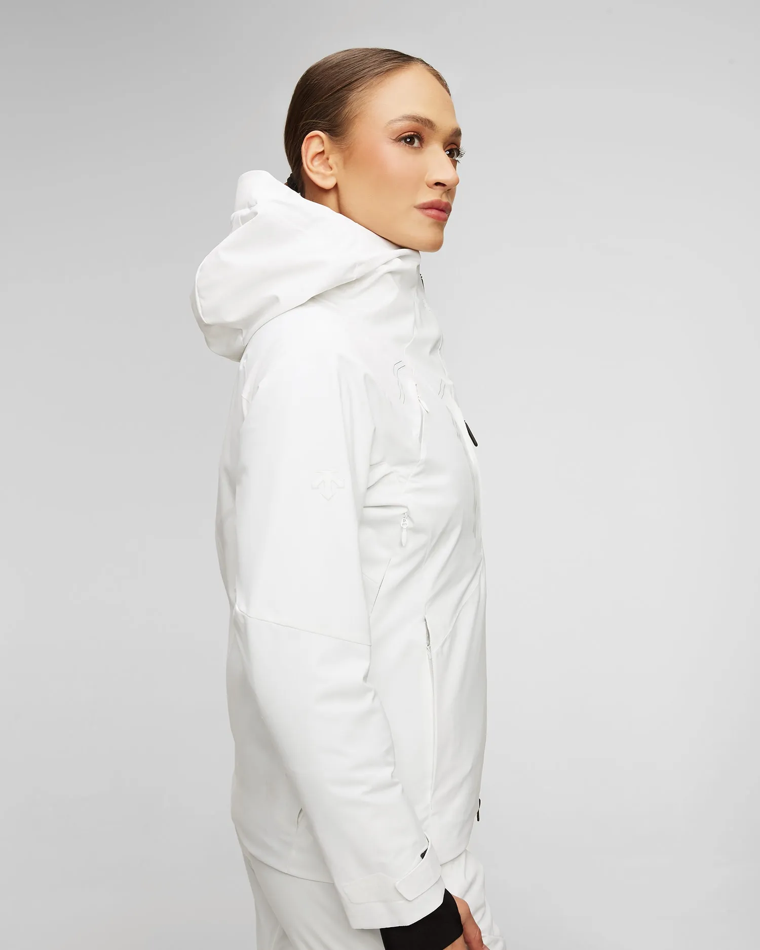 Women's Ski Jacket Descente x Lamborghini Streamline Insulated Jacket LAM44-002W-wht