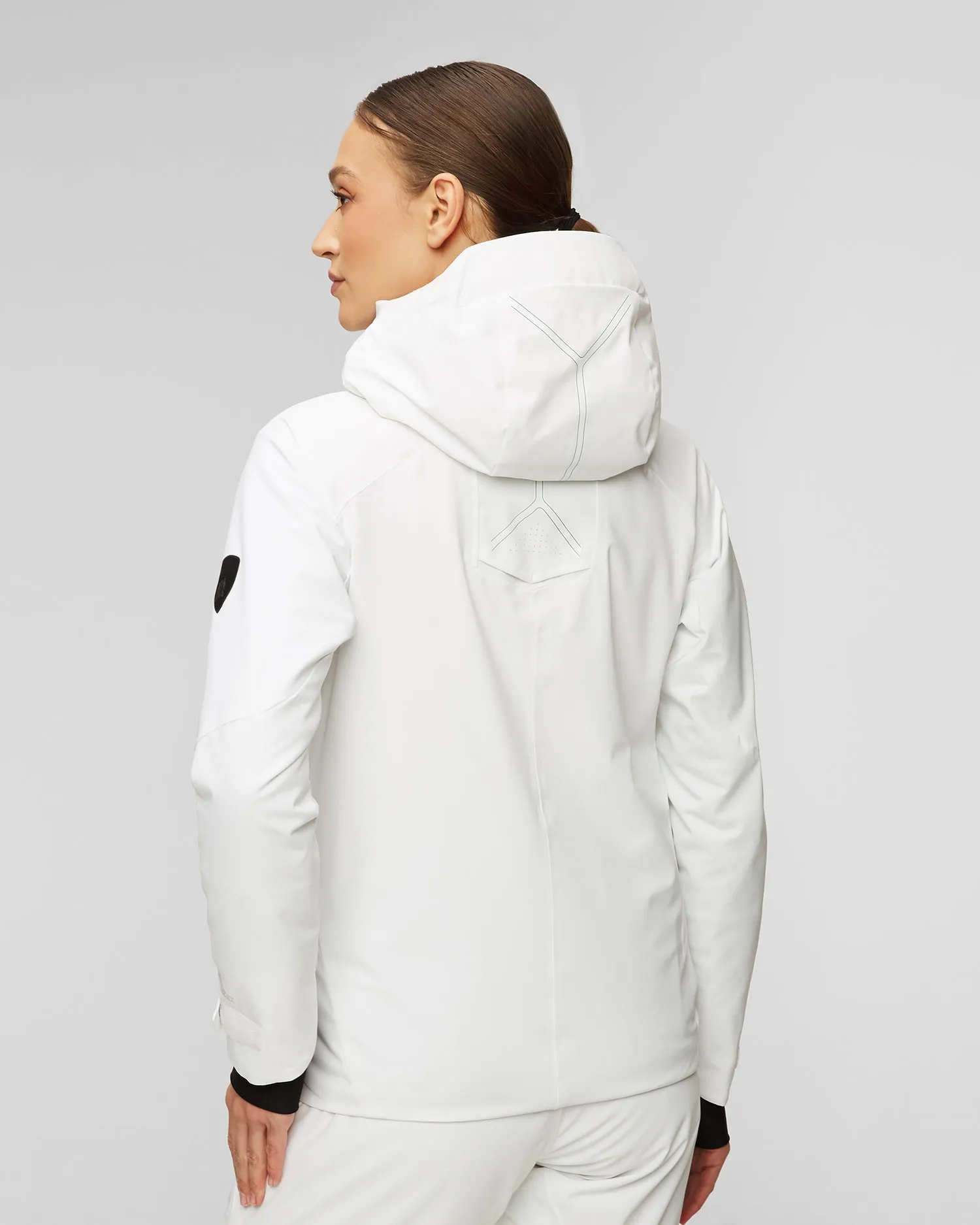 Women's Ski Jacket Descente x Lamborghini Streamline Insulated Jacket LAM44-002W-wht