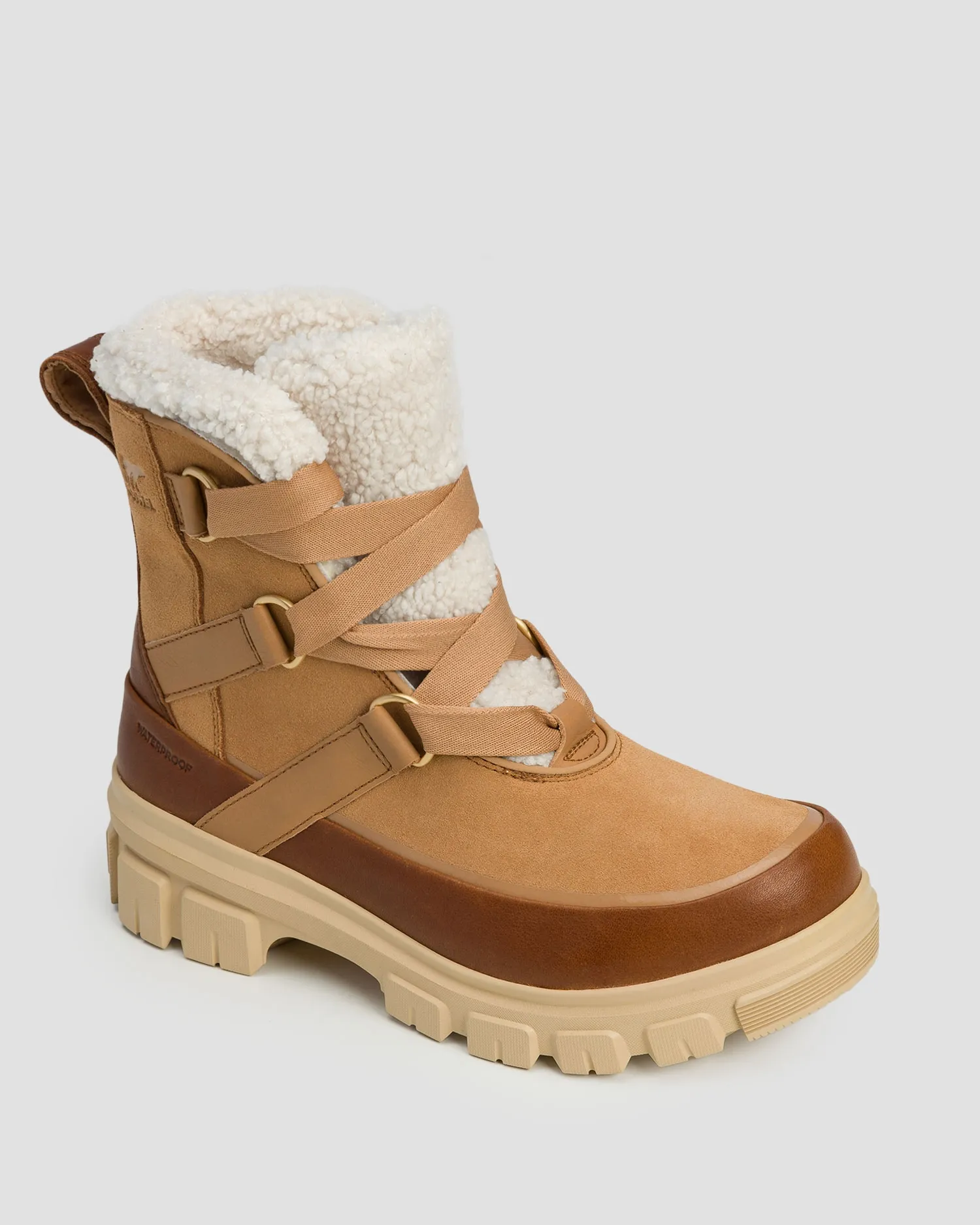 Women's winter boots Sorel Torino™ V Resort WP brown and beige 2106711-253