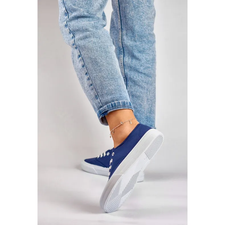 Women's blue sneakers