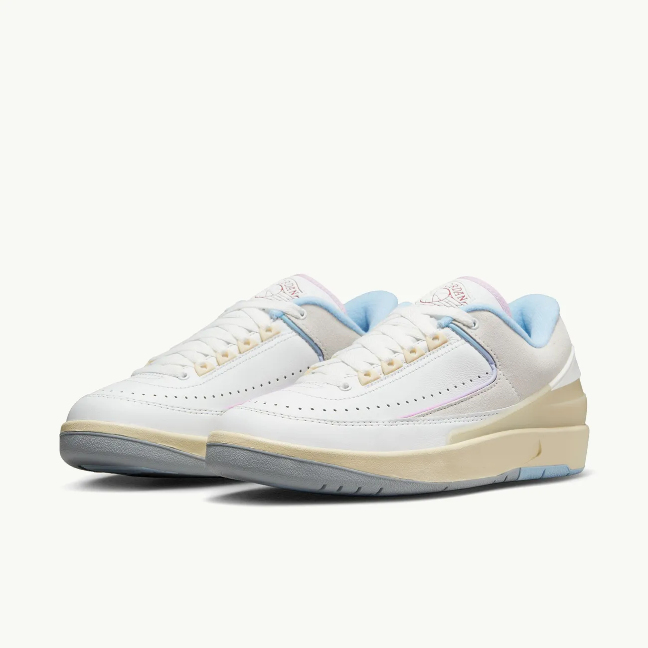 Women's Air Jordan 2 Retro Low - Summit White/Varsity Red/Ice Blue