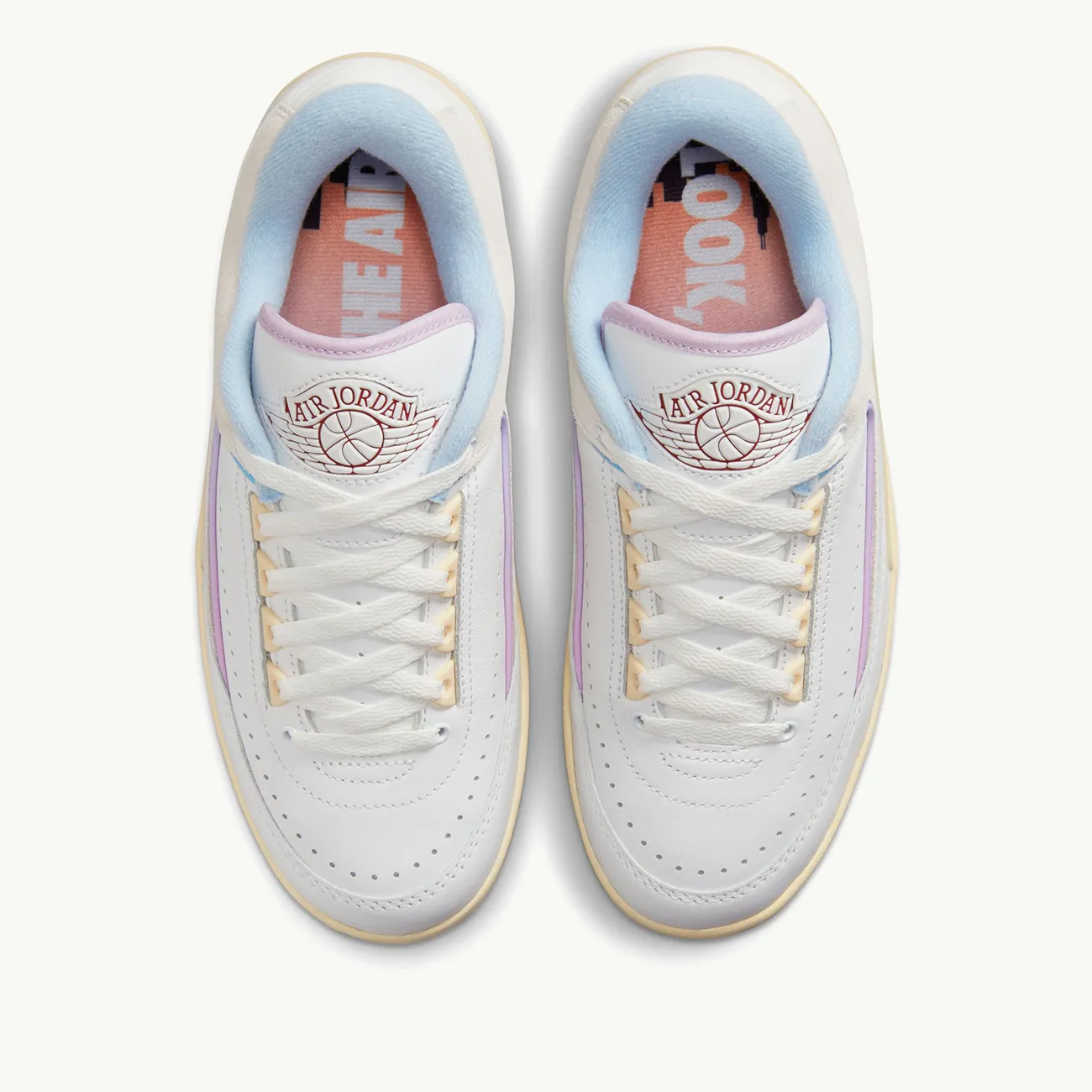 Women's Air Jordan 2 Retro Low - Summit White/Varsity Red/Ice Blue