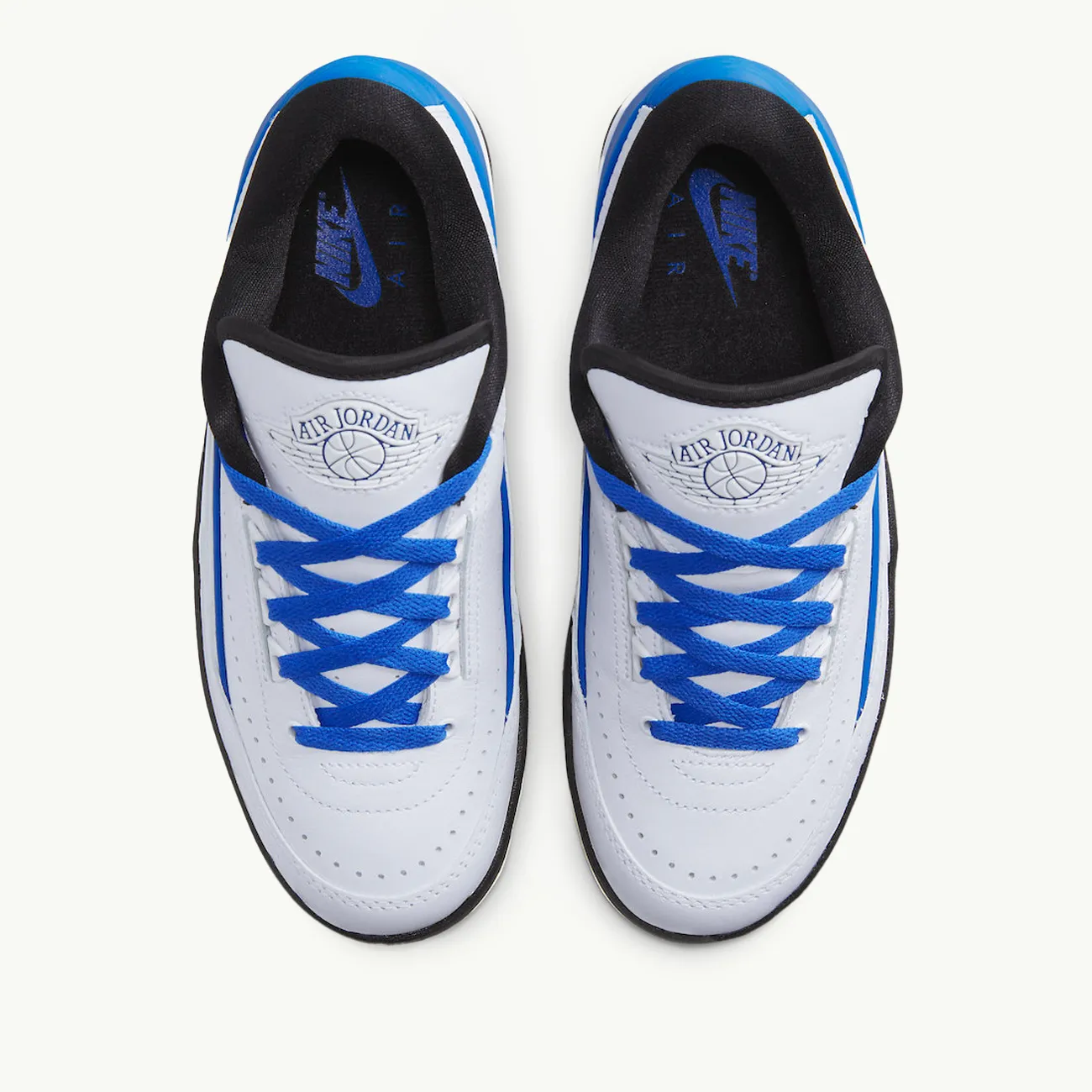 Women's Air Jordan 2 Retro Low - White/Varsity Royal Black/Muslin