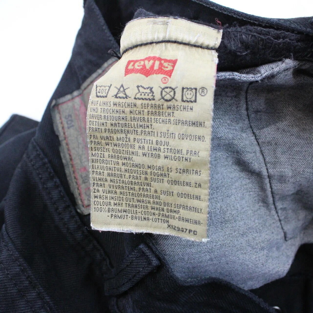 Womens LEVIS 501 Jeans Black | W30 L28