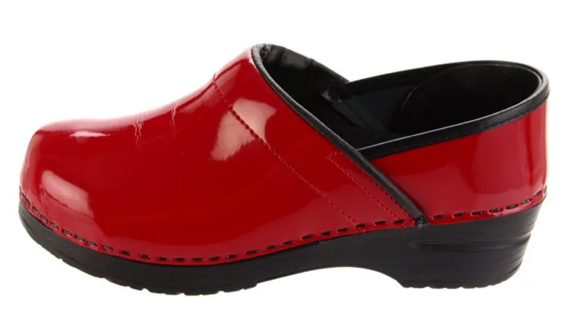 Women's Professional Wide Patent Clog