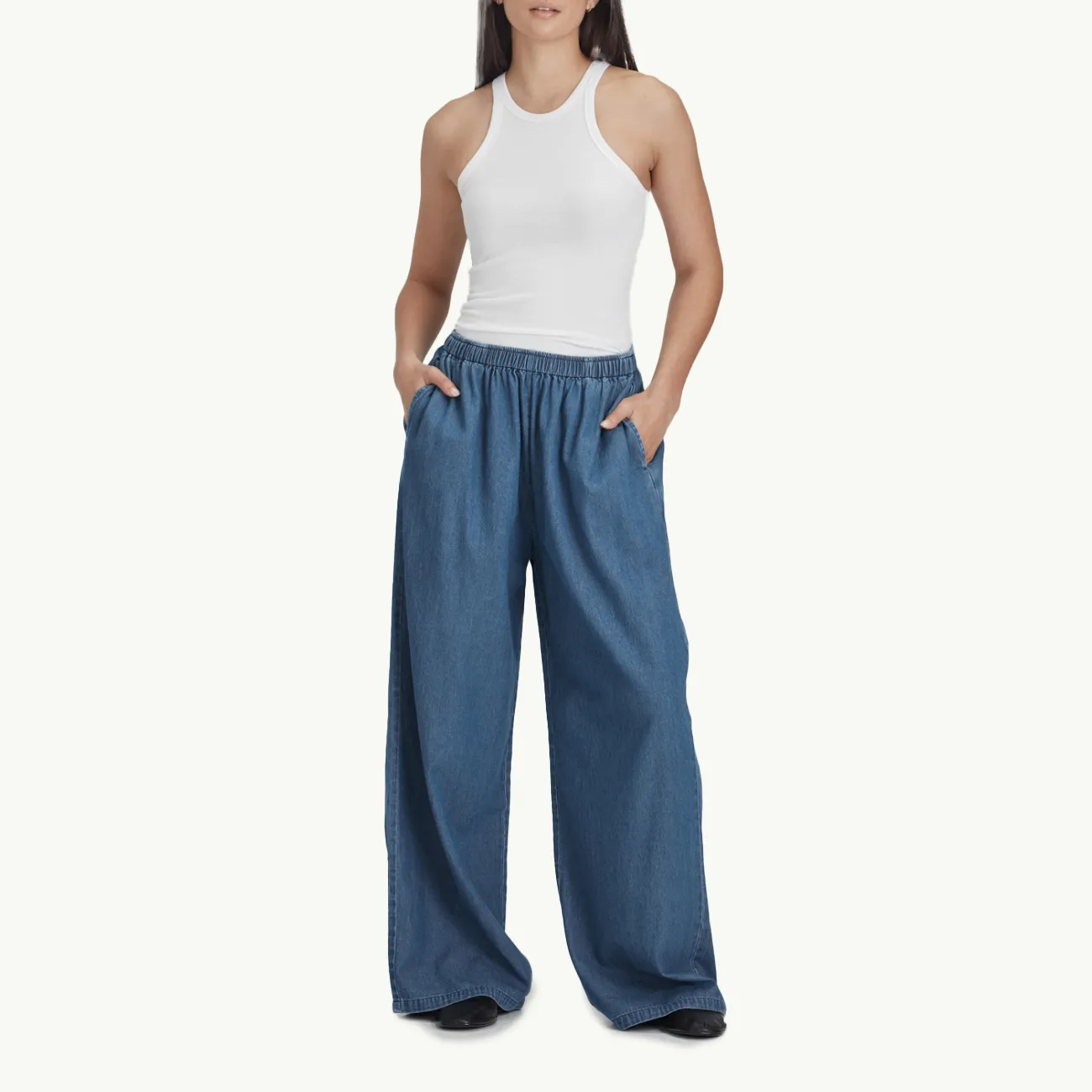 Women's Pull On Pant - Chambray