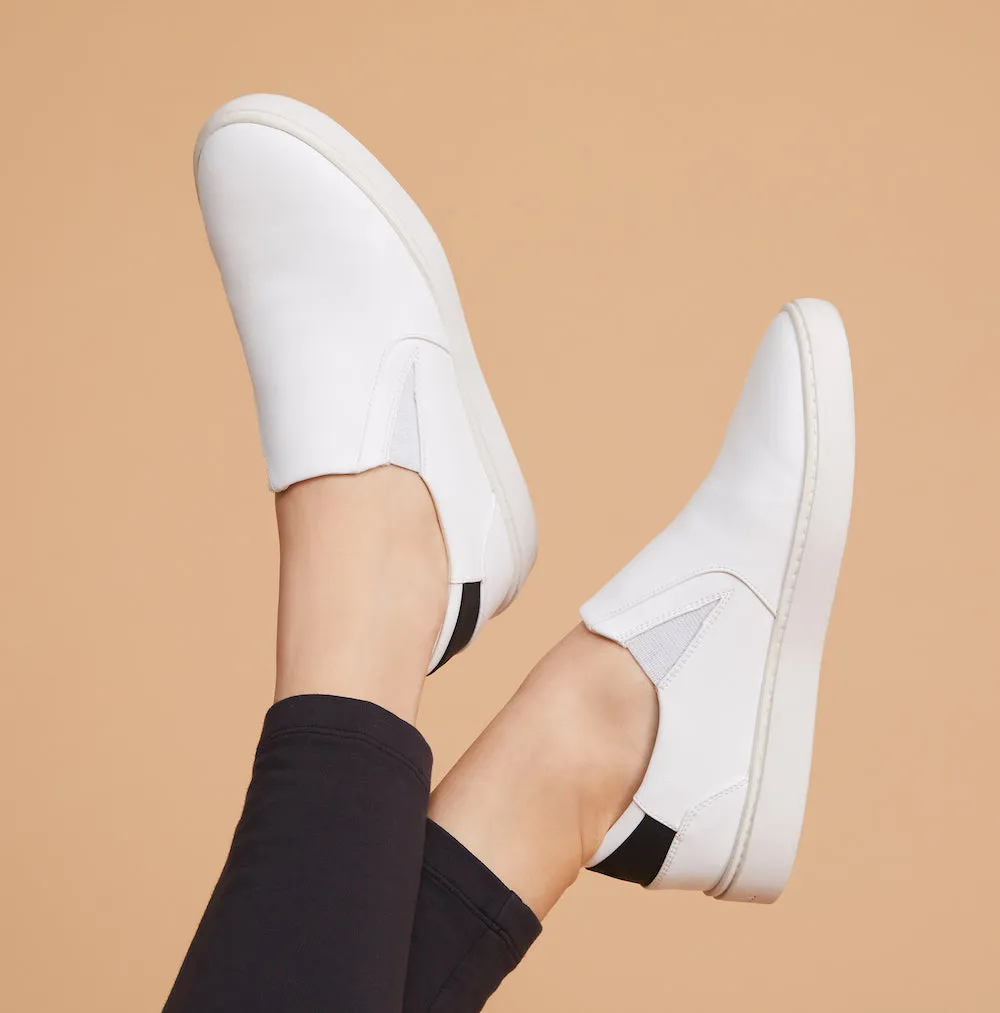 Women's Slip On | White-Jade