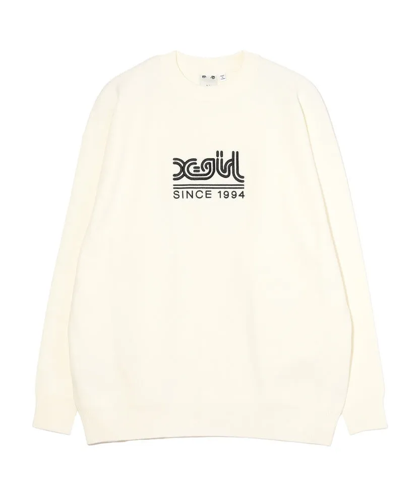 X-girl streetwear long-sleeve shirt with plain logo