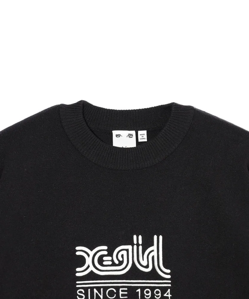 X-girl streetwear long-sleeve shirt with plain logo