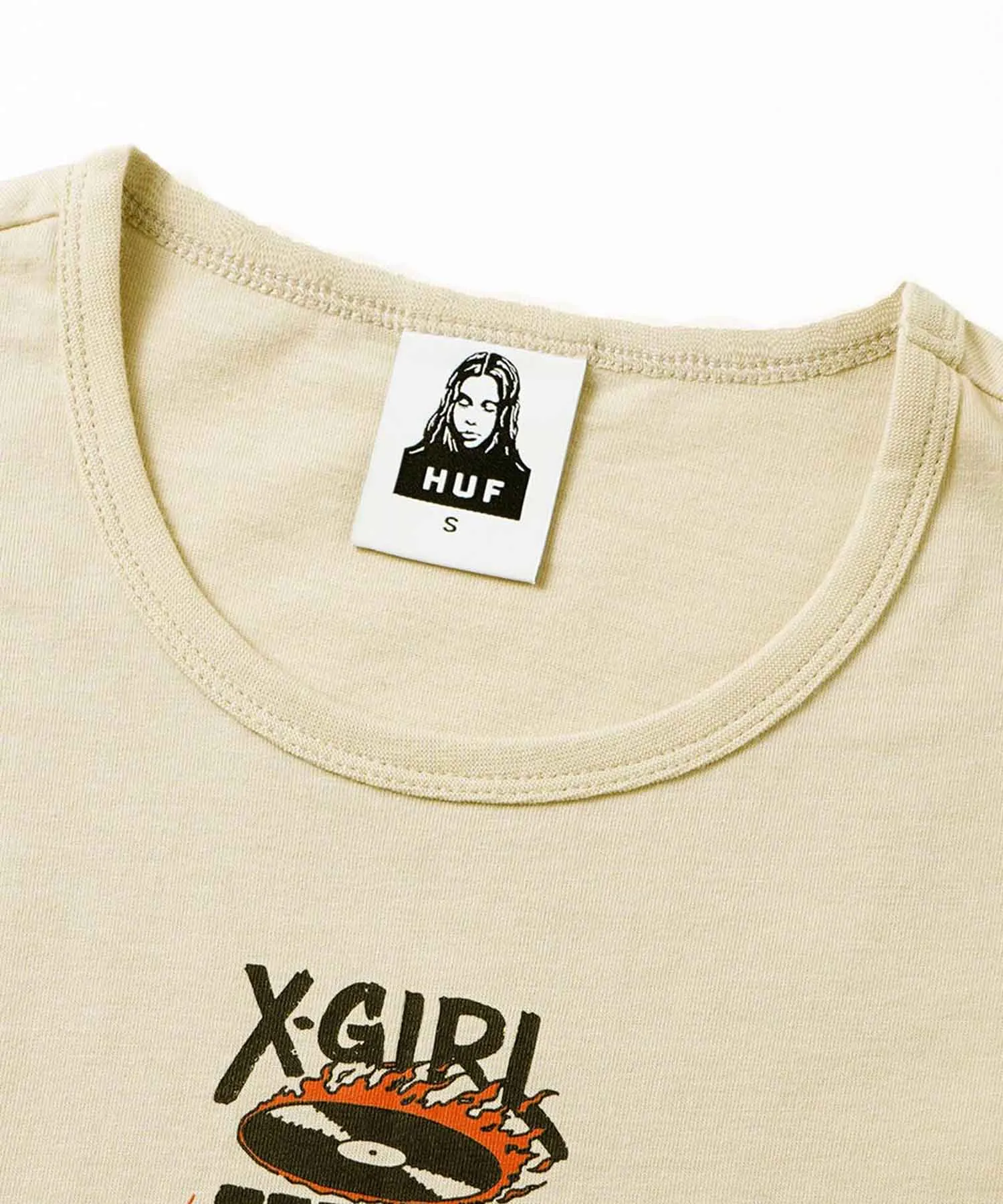 X-girl × HUF RUDIE BABY TEE