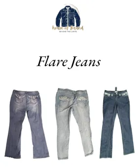 Y2k beautiful flare jeans grade AB