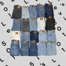 Y2K Premium Levi's 501 And Big E Jeans (GRV-5-054)