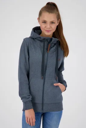 YasminAK A Hooded Sweat Jacket Dunkelblau