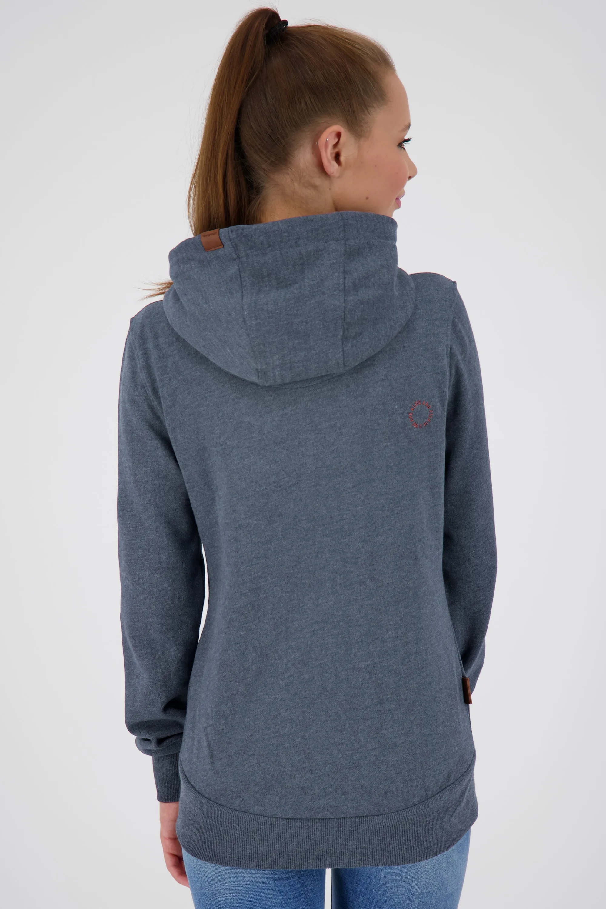 YasminAK A Hooded Sweat Jacket Dunkelblau