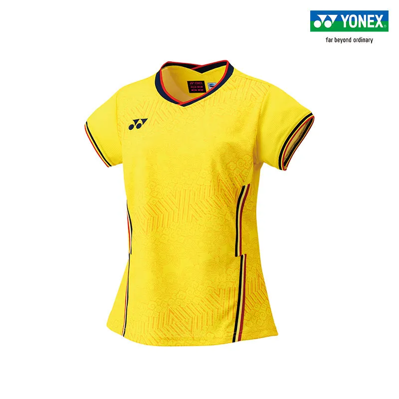 Yonex Premium Women's Yellow Badminton Shirt 20682 - Clearance.