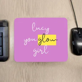 Glowing Girl Mouse Pad