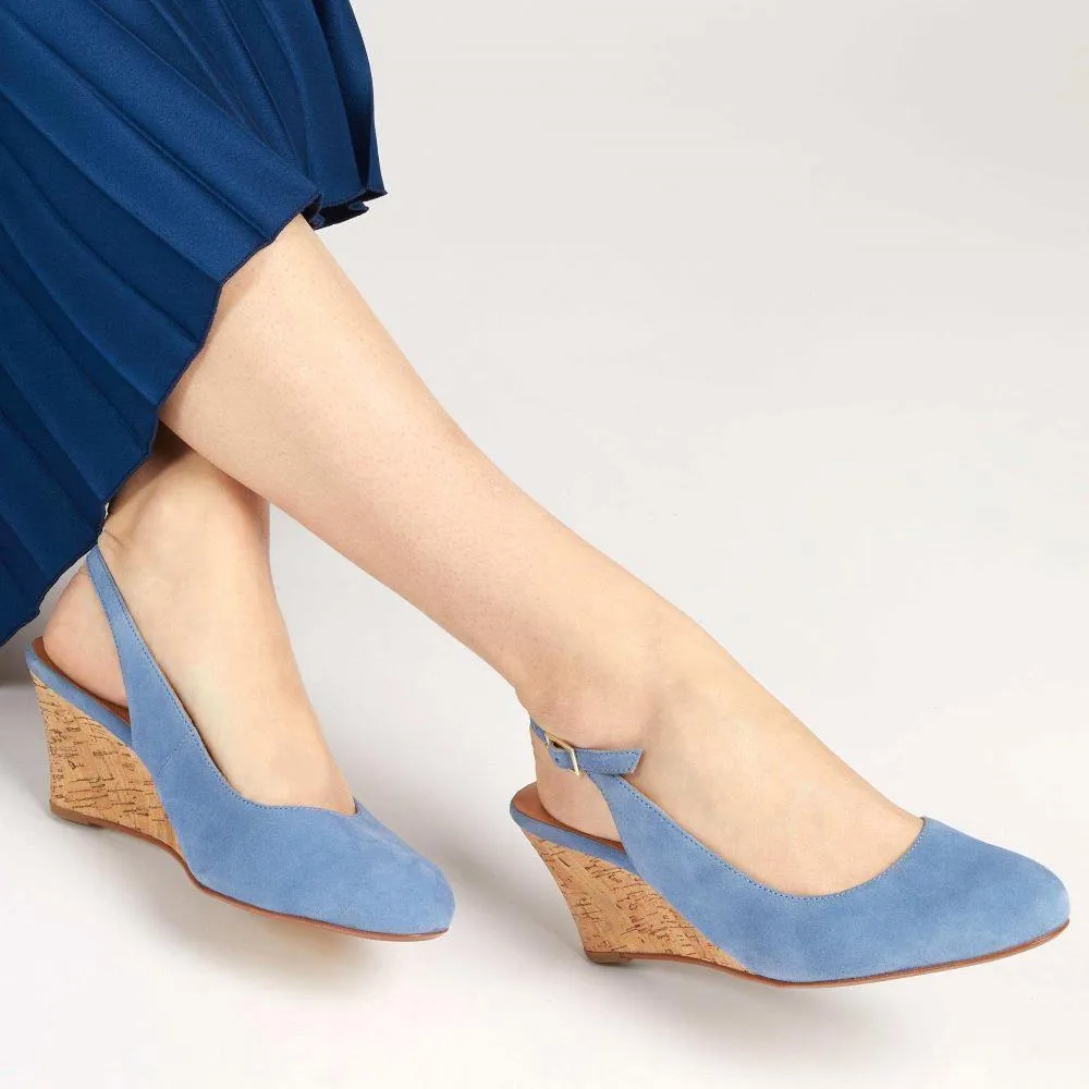 Zahra Leather Wedges