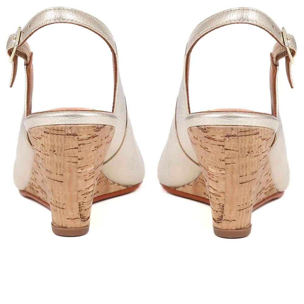 Zahra Leather Wedges