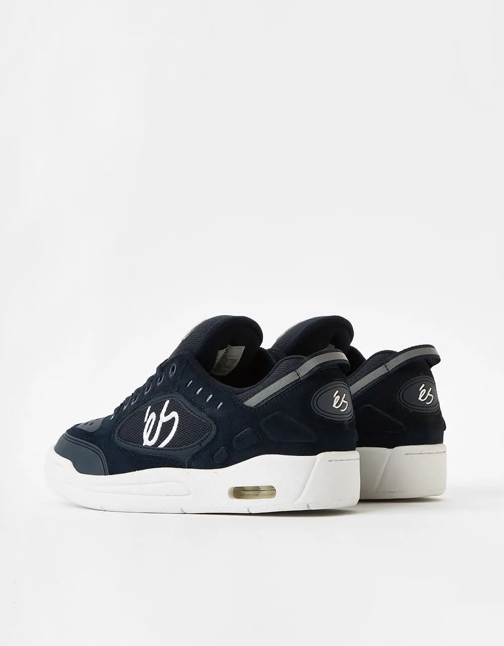 éS Creager Skate Shoes - Navy/White